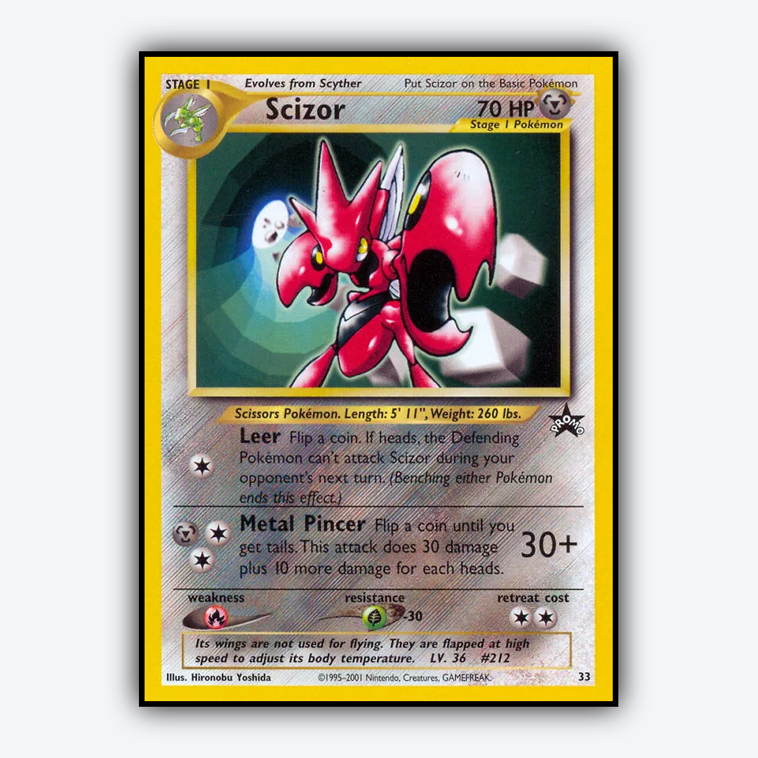 Scizor #33 - Wizards Black Star Promos Set - Card Rug