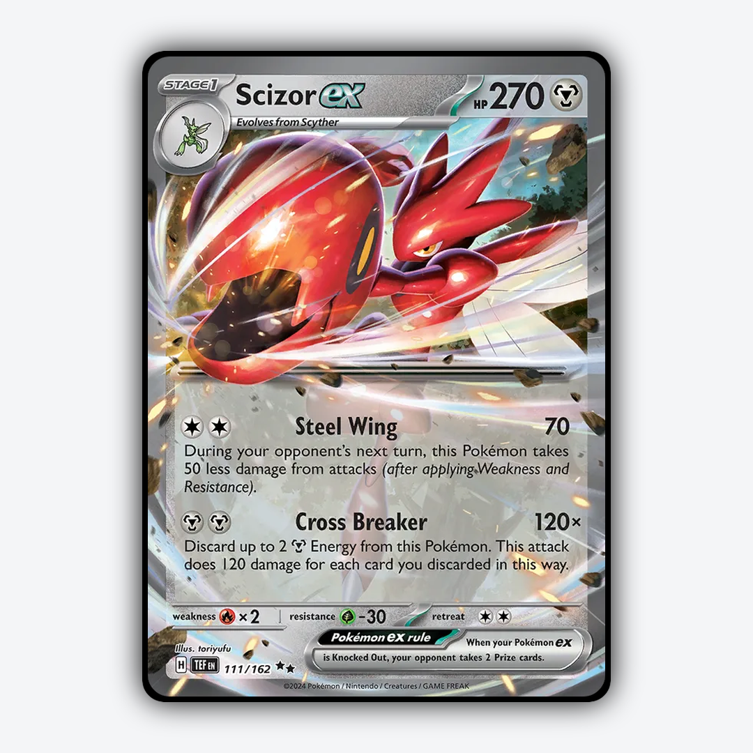 Scizor ex 111/162 - Temporal Forces Set - Card Rug