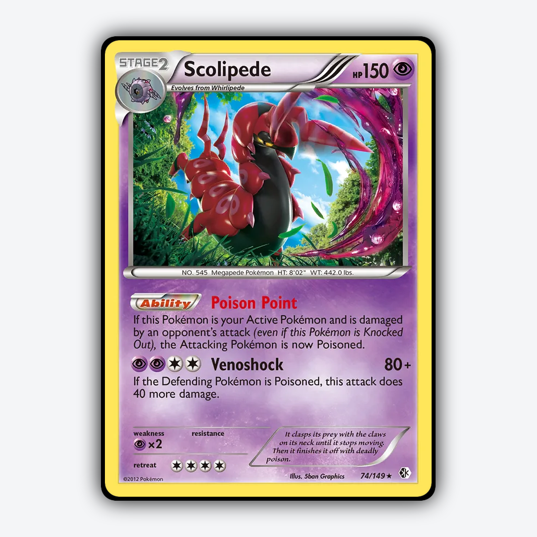 Scolipede 074/149 - Boundaries Crossed Set - Card Rug