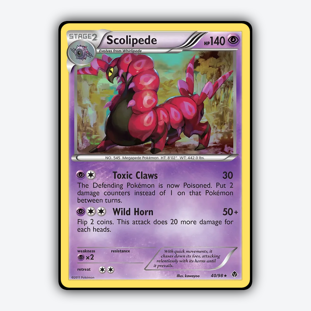 Scolipede 040/98 - Emerging Powers Set - Card Rug