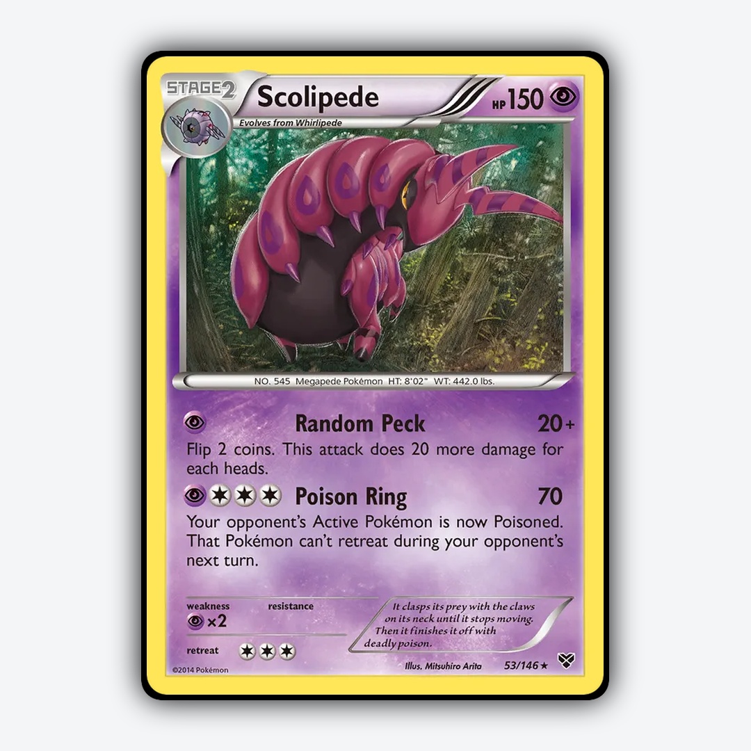 Scolipede 053/146 - XY Set - Card Rug