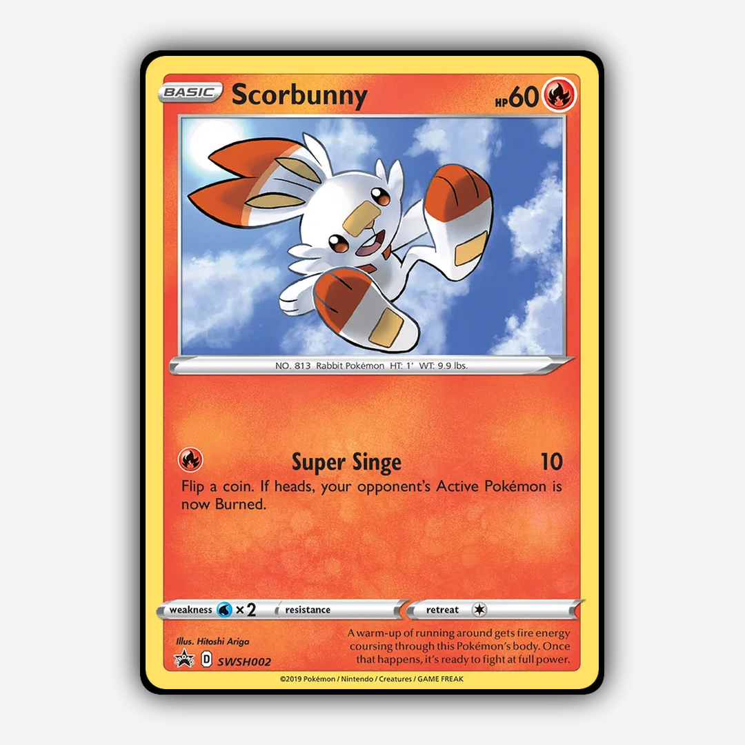 Scorbunny #2 - SWSH Black Star Promos Set - Card Rug