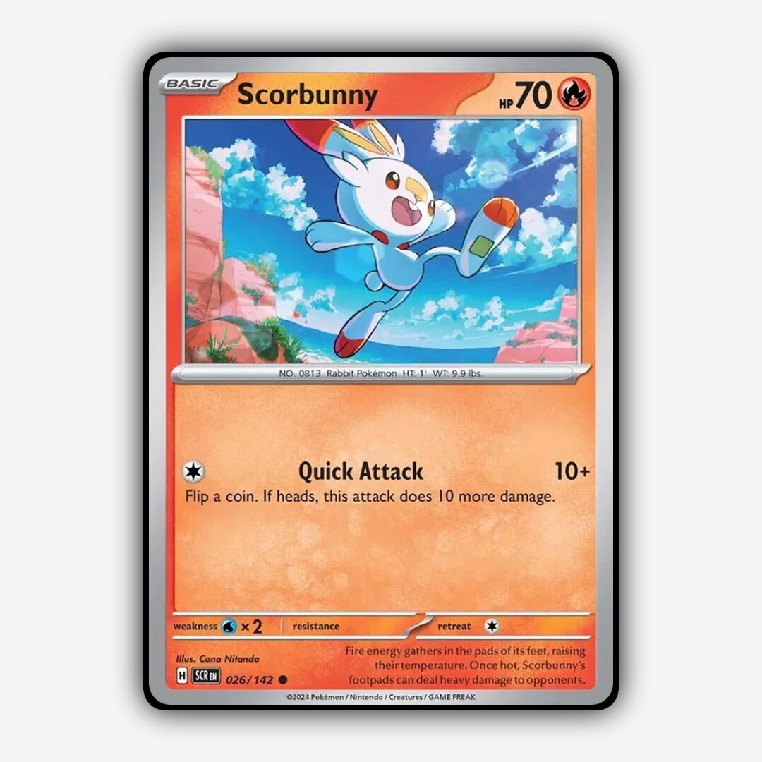 Scorbunny 026/142 - Stellar Crown Set - Card Rug