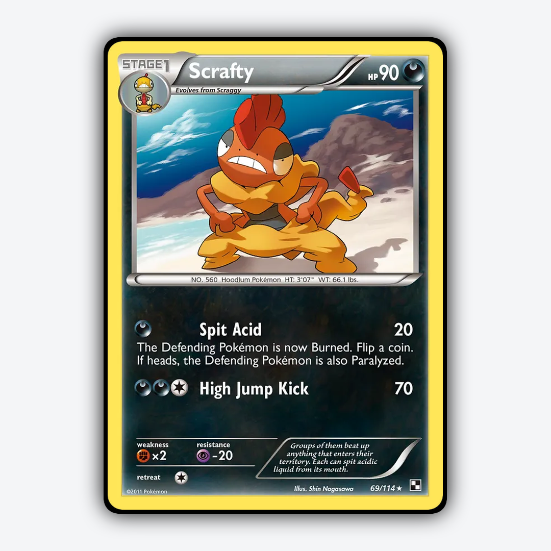 Scrafty 069/114 - Black & White Set - Card Rug