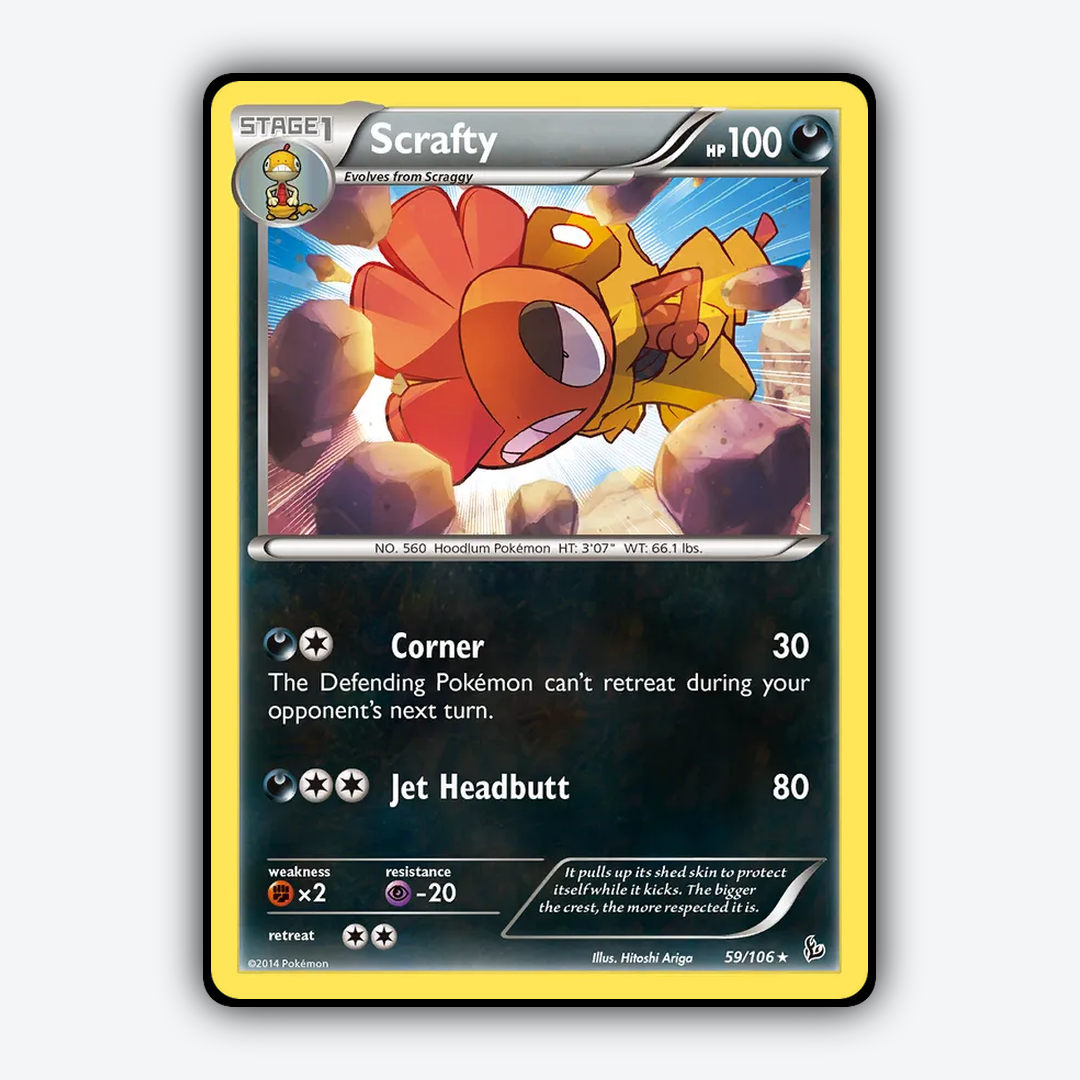 Scrafty 059/106 - Flashfire Set - Card Rug