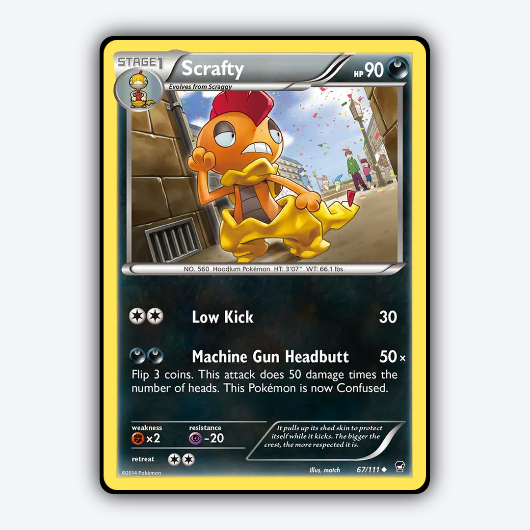 Scrafty 067/111 - Furious Fists Set - Card Rug