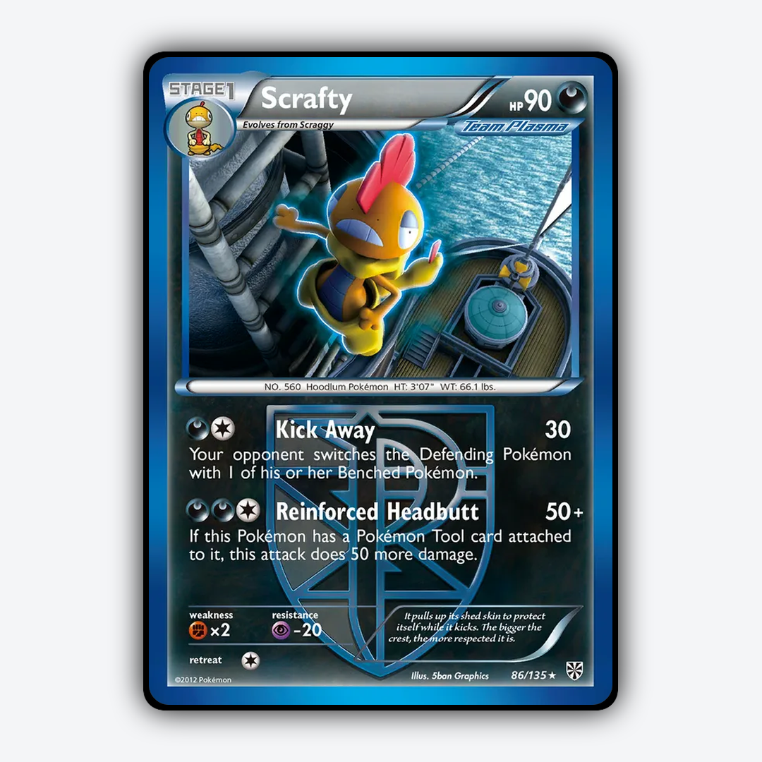 Scrafty 086/135 - Plasma Storm Set - Card Rug