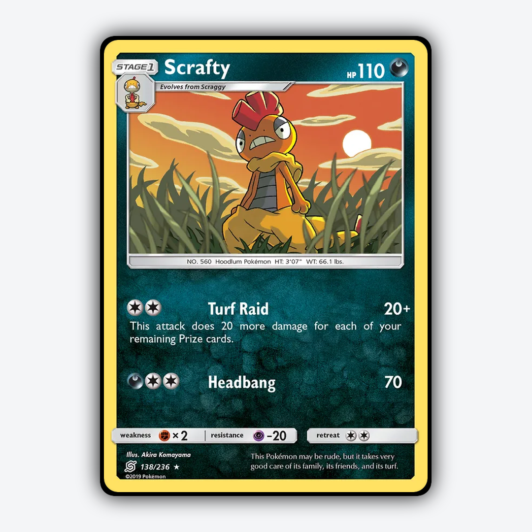 Scrafty 138/236 - Unified Minds Set - Card Rug
