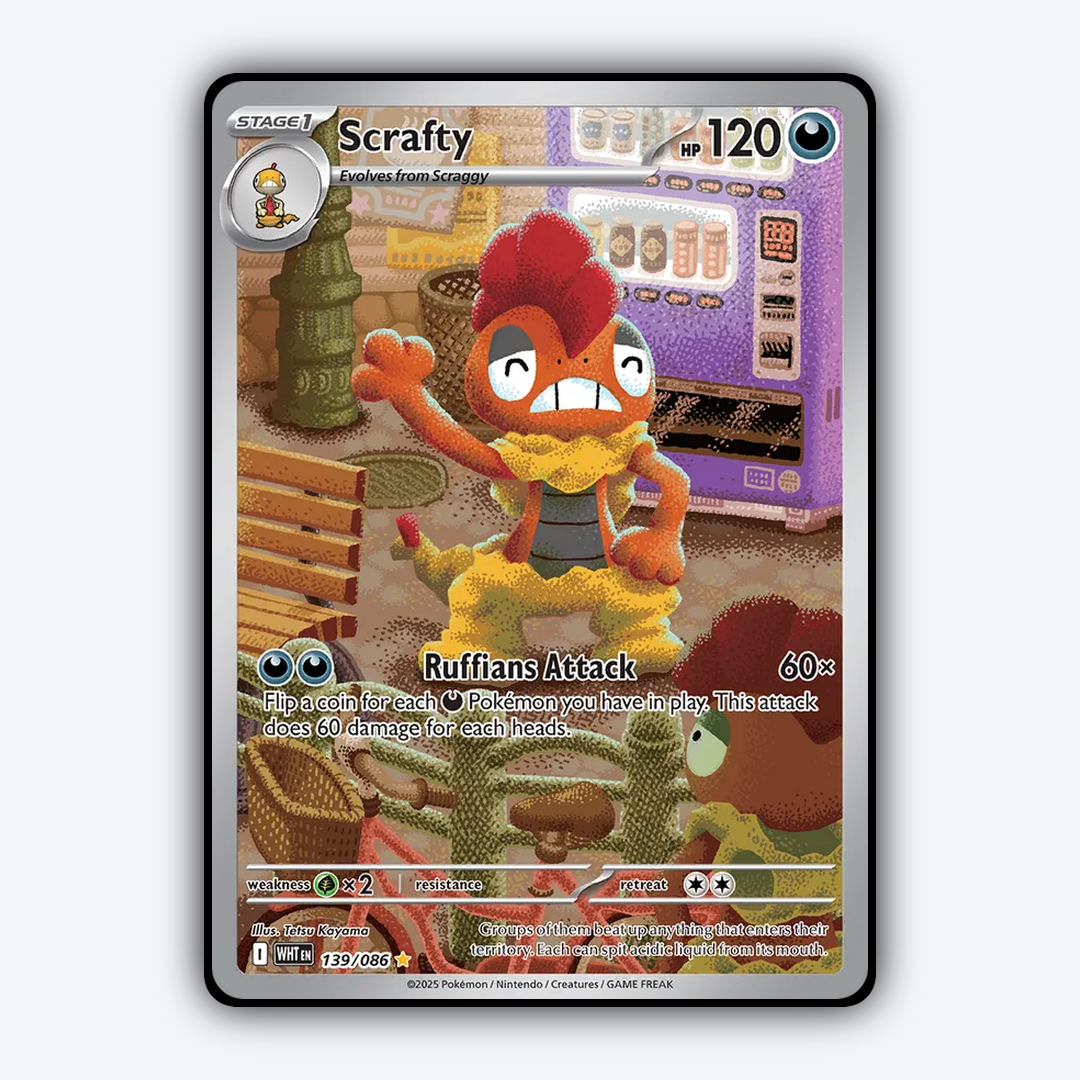 Scrafty #139 - White Flare Set - Card Rug