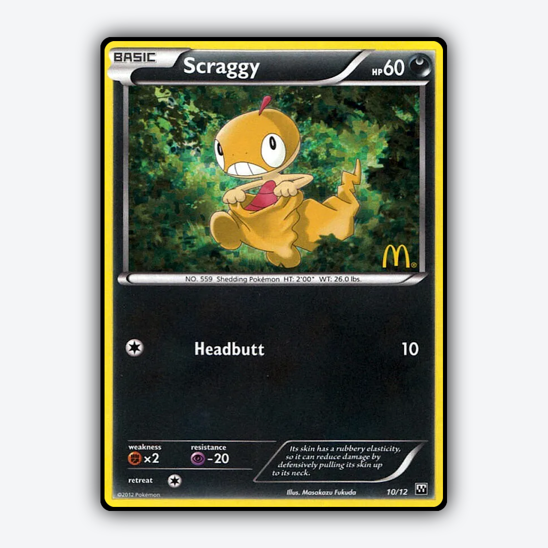 Scraggy 010/12 - McDonald's Collection 2012 Set - Card Rug