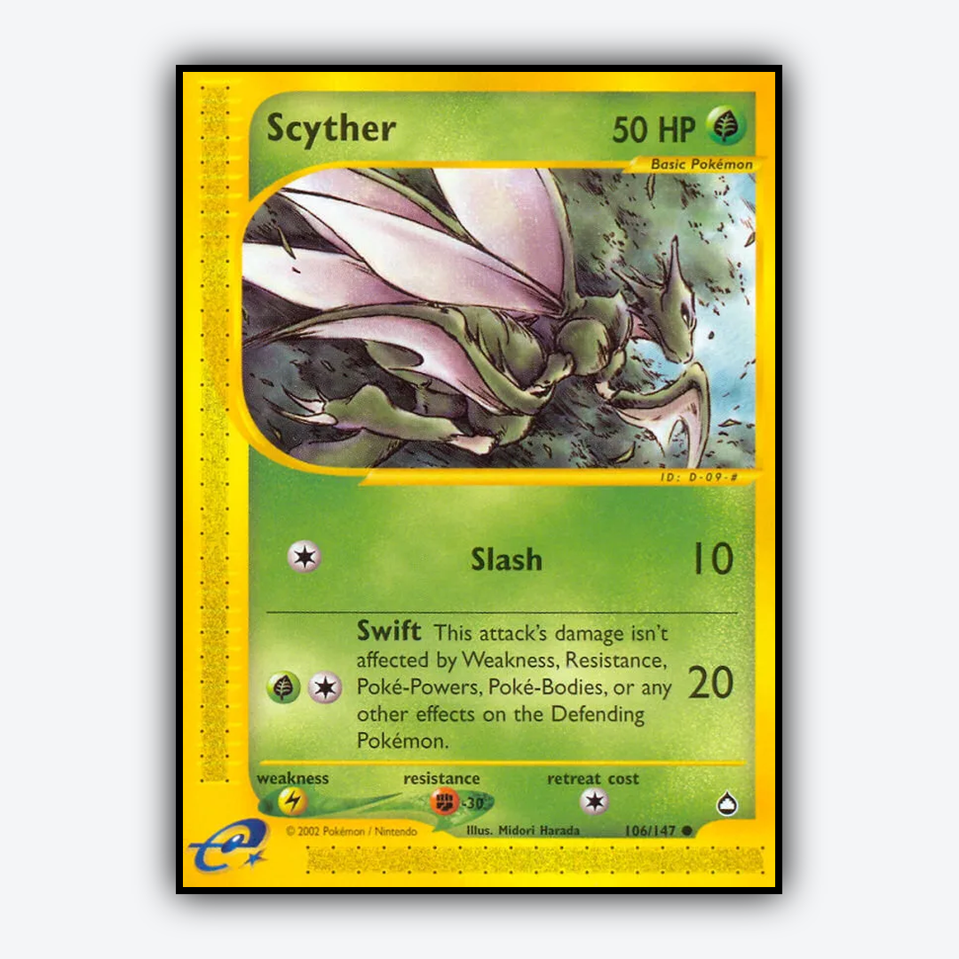 Scyther 106/147 - Aquapolis Set - Card Rug
