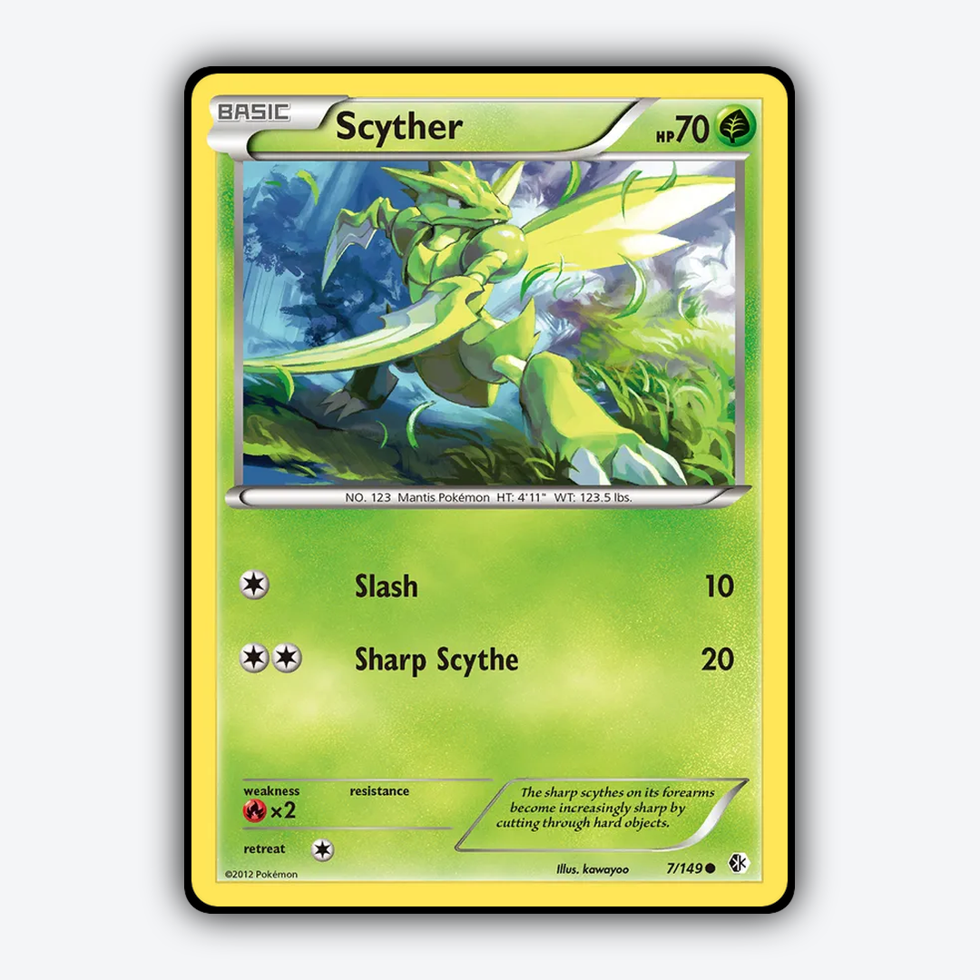 Scyther 007/149 - Boundaries Crossed Set - Card Rug