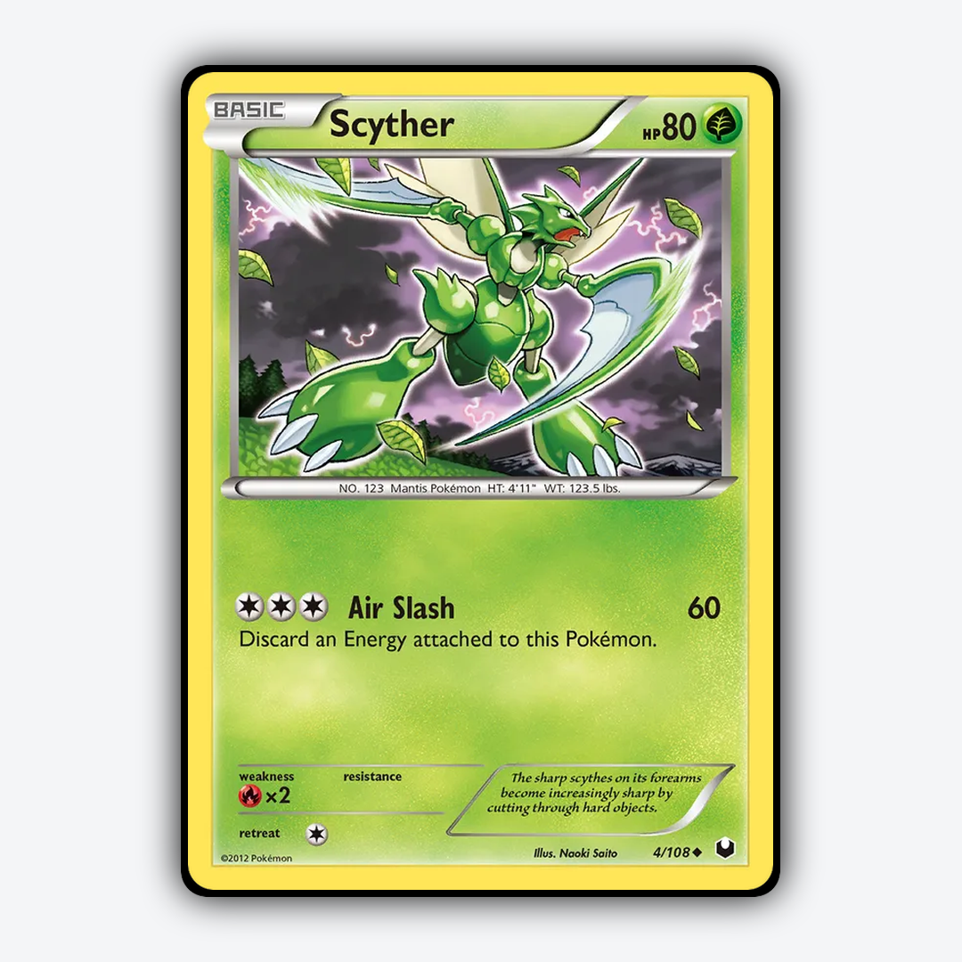 Scyther 004/108 - Dark Explorers Set - Card Rug