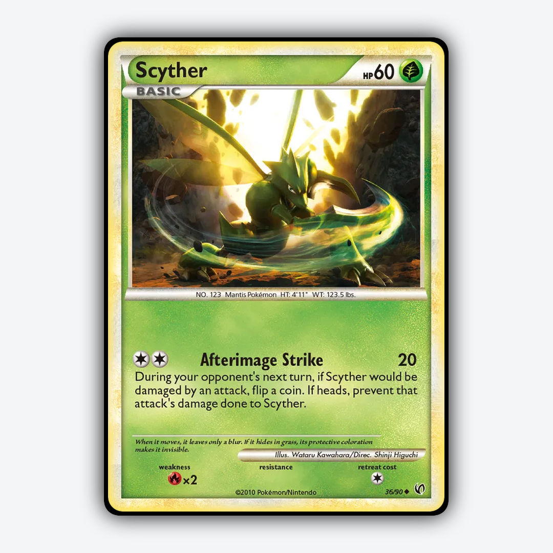 Scyther 036/90 - HS—Undaunted Set - Card Rug