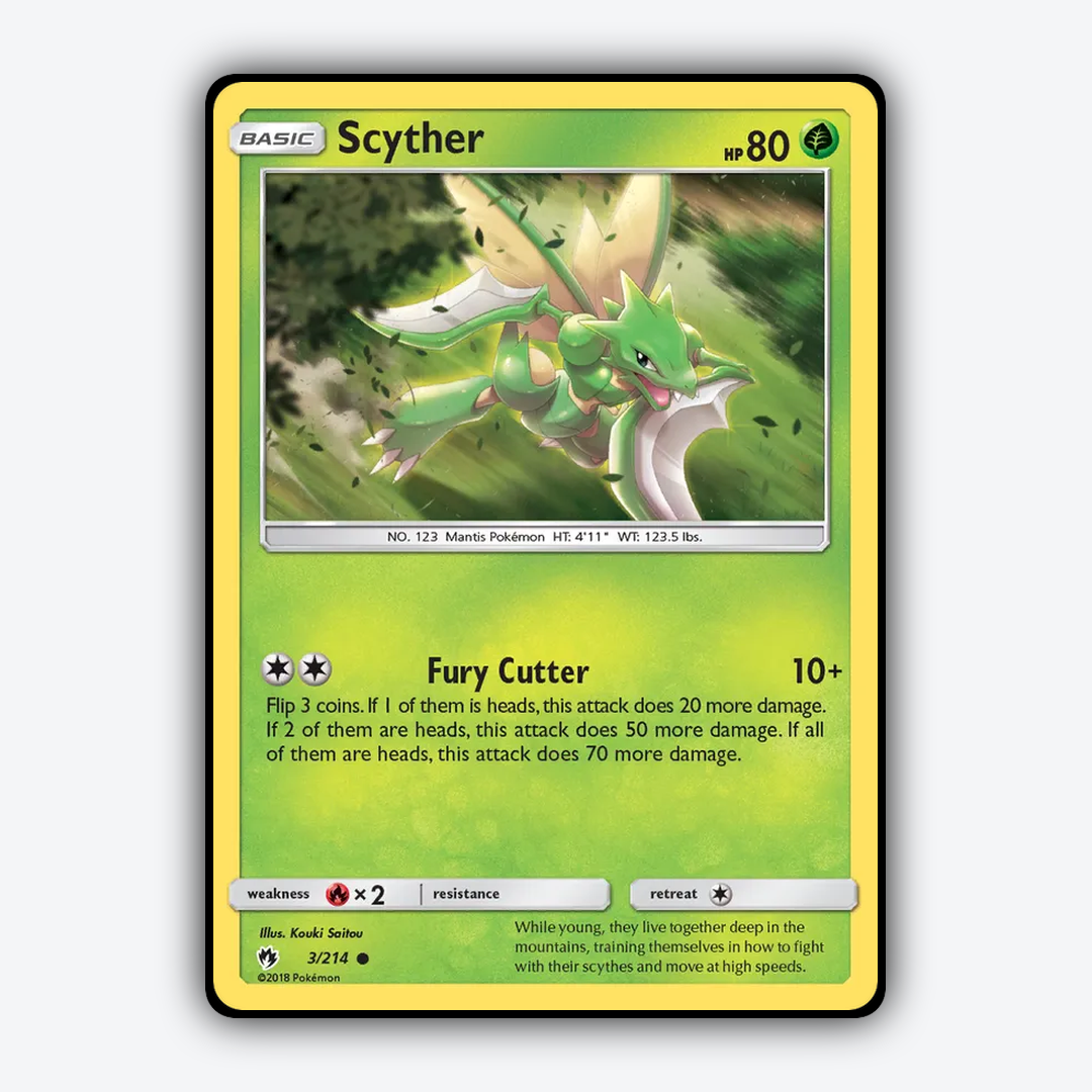 Scyther 003/214 - Lost Thunder Set - Card Rug