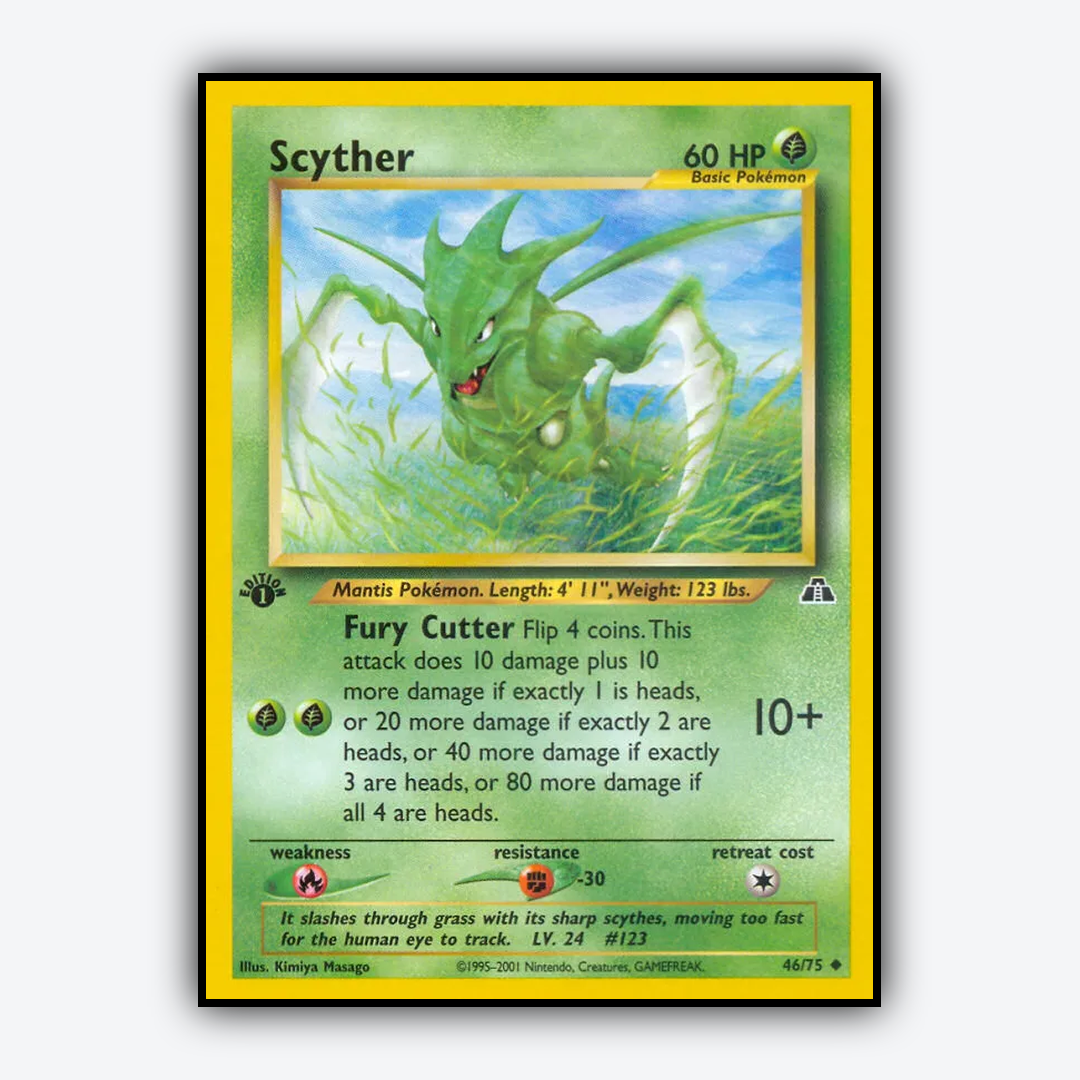 Scyther 046/75 - Neo Discovery Set - Card Rug