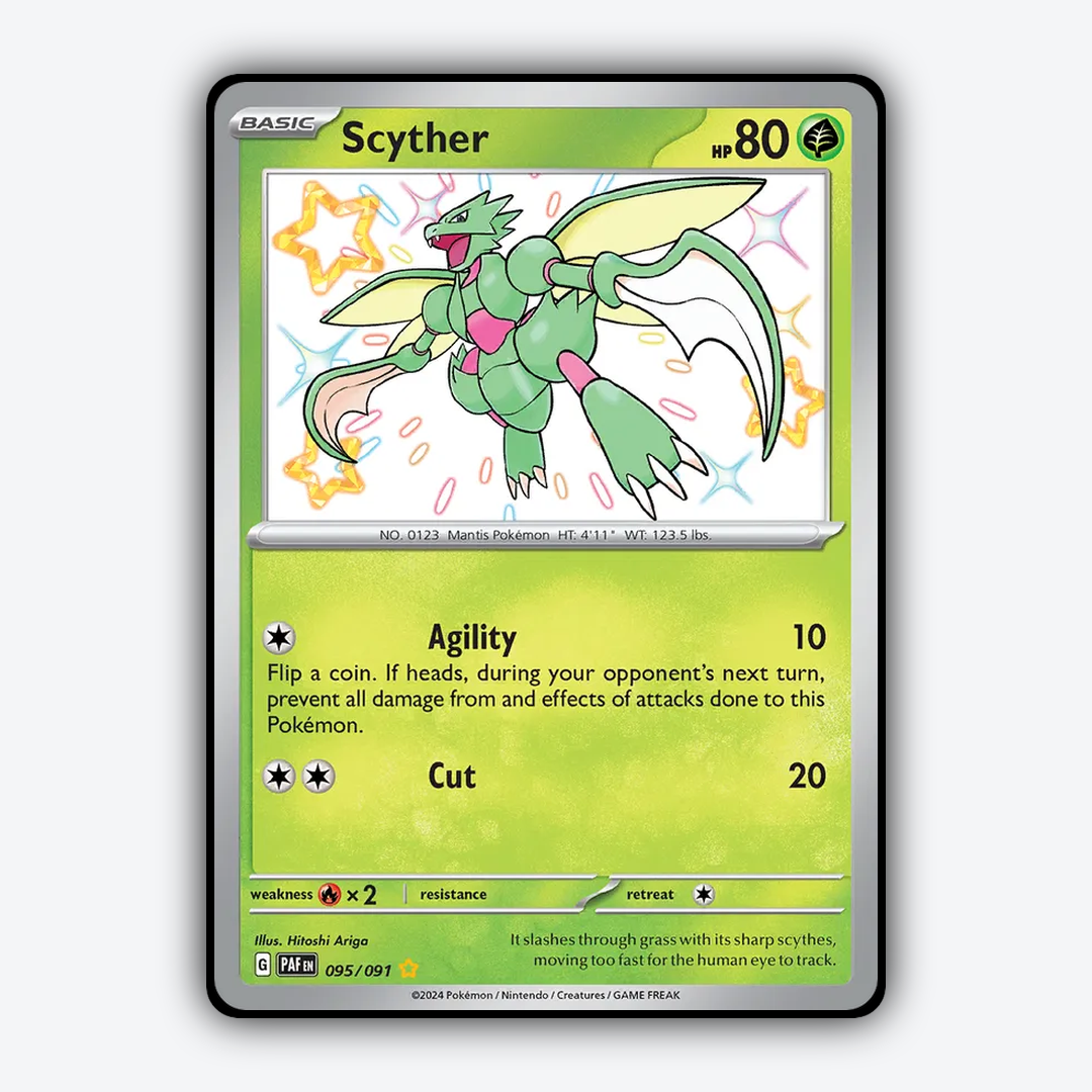 Scyther #95 - Paldean Fates Set - Card Rug