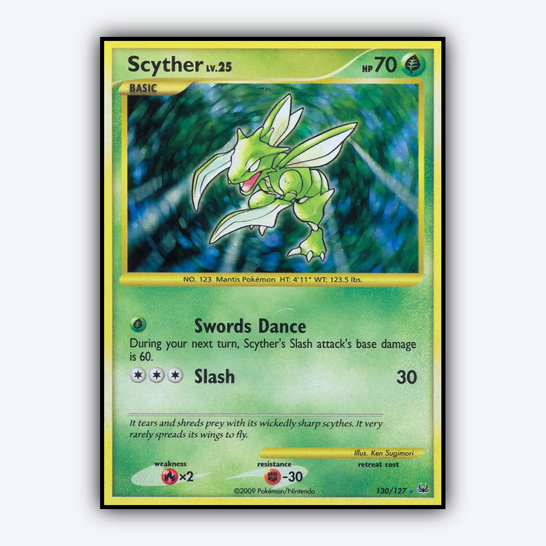 Scyther 130/127 - Platinum Set - Card Rug
