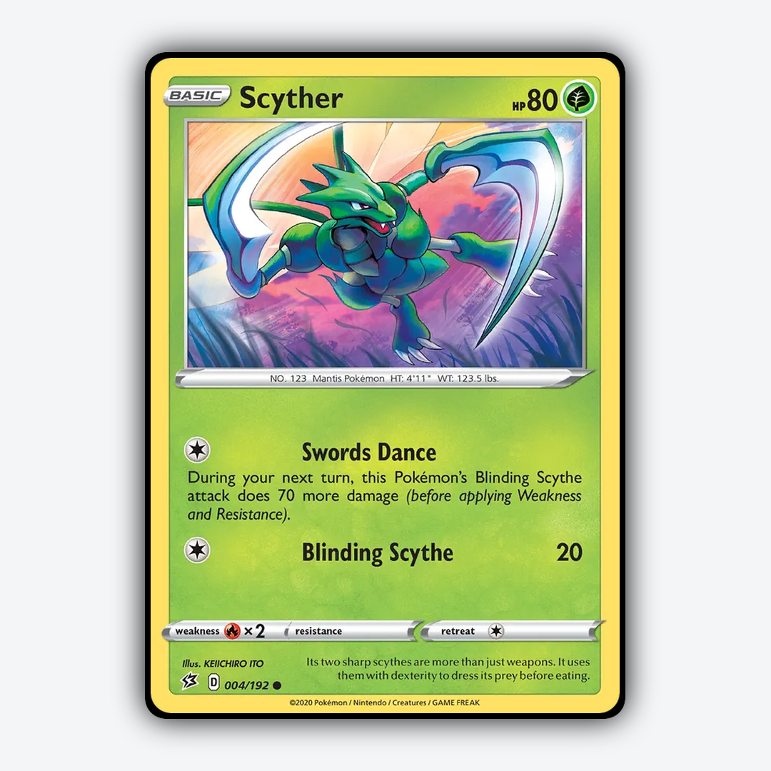 Scyther 004/192 - Rebel Clash Set - Card Rug