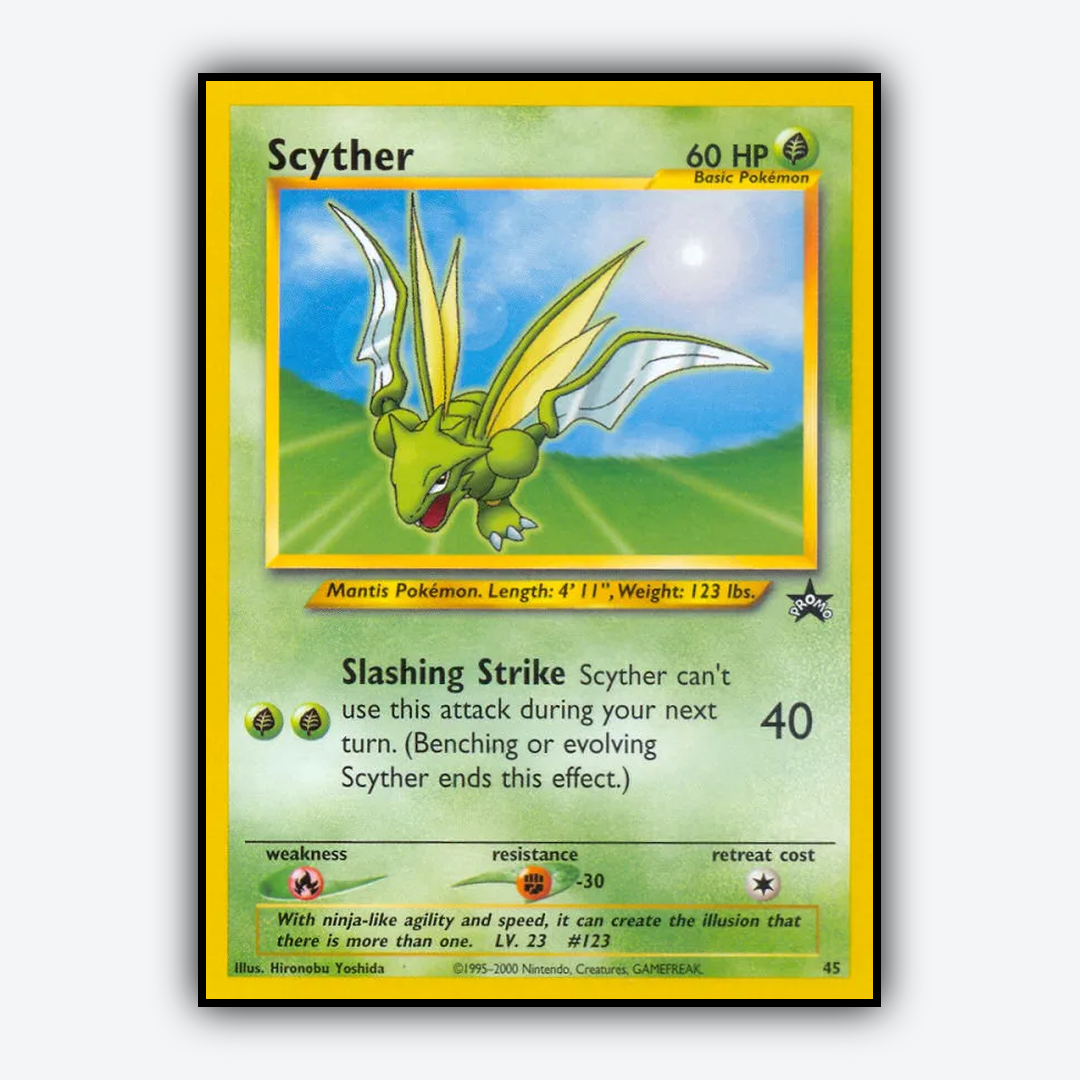 Scyther #45 - Wizards Black Star Promos Set - Card Rug