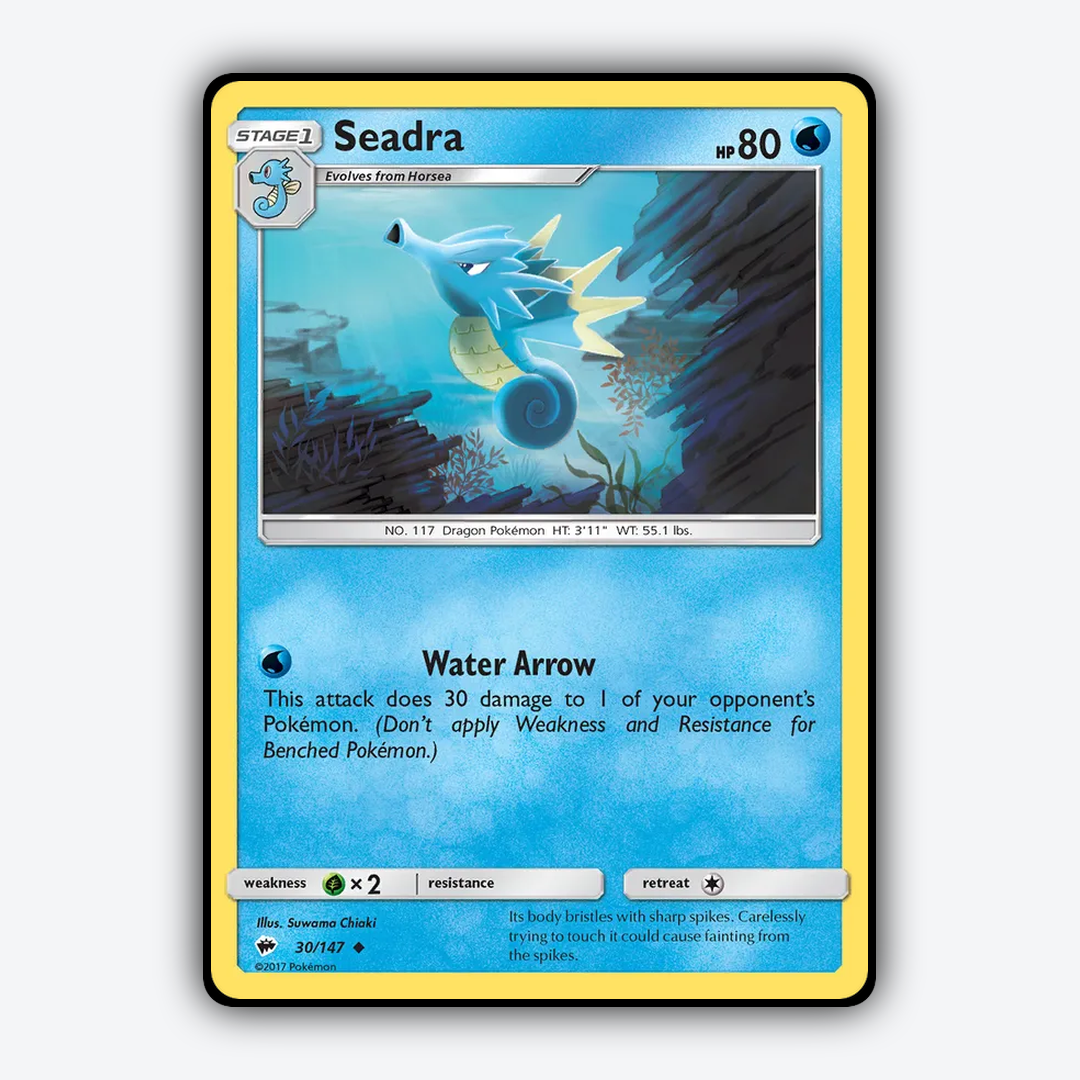 Seadra 030/147 - Burning Shadows Set - Card Rug
