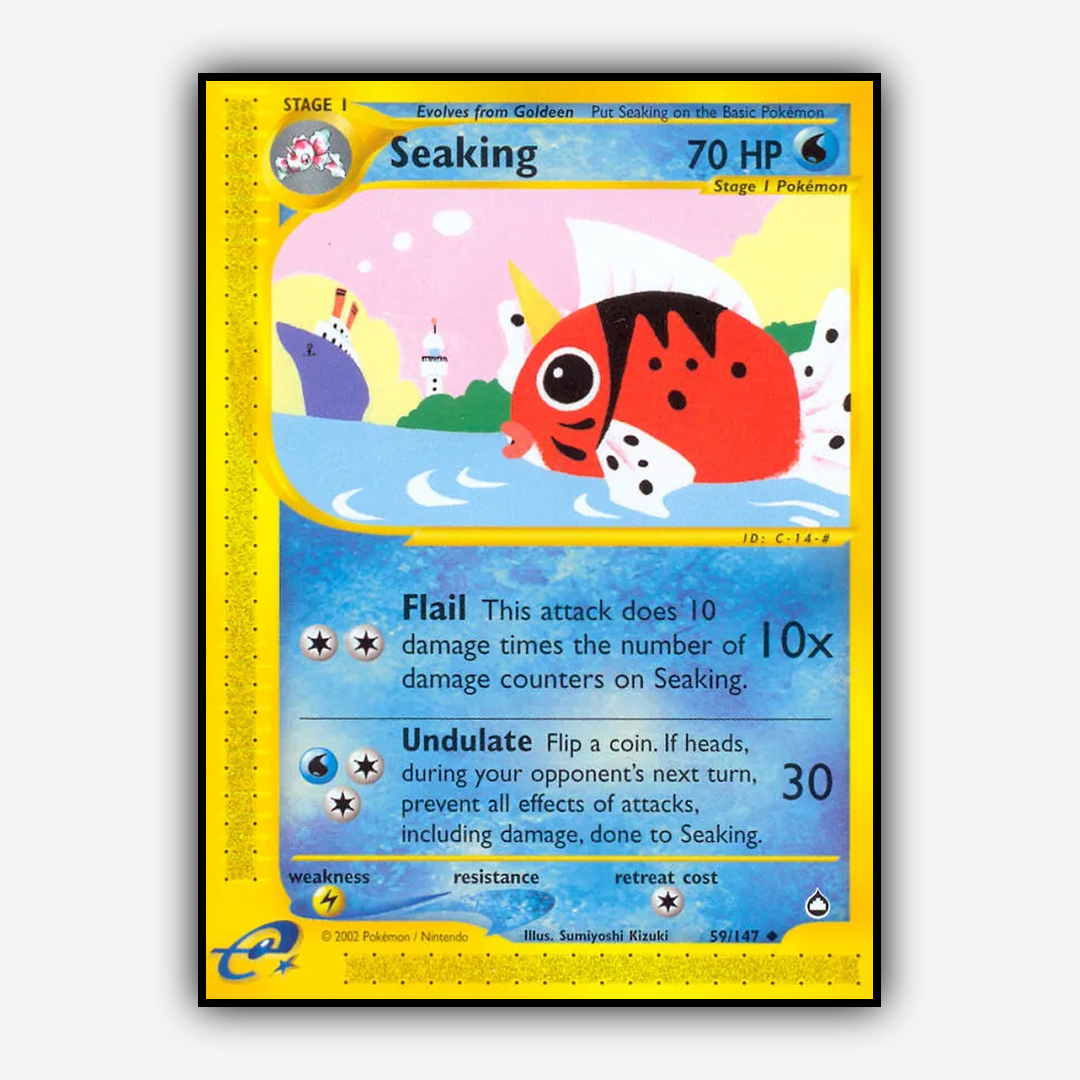 Seaking 059/147 - Aquapolis Set - Card Rug