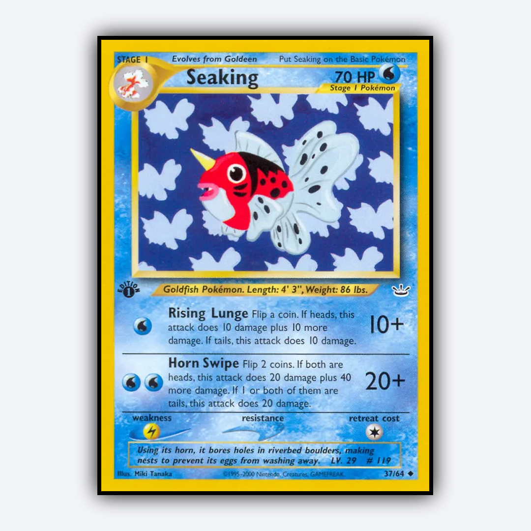 Seaking 037/64 - Neo Revelation Set - Card Rug
