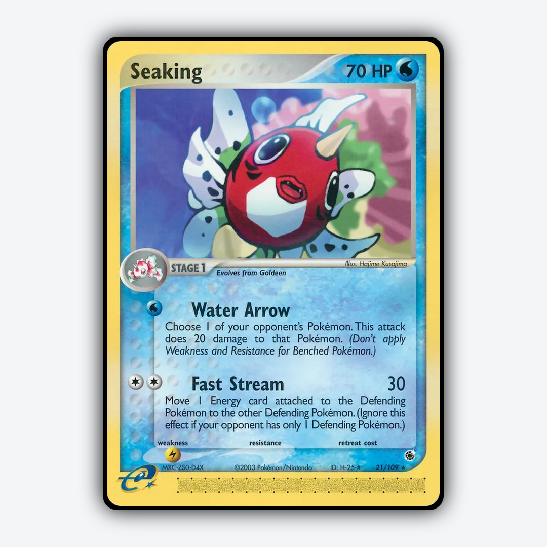 Seaking 021/109 - Ruby & Sapphire Set - Card Rug