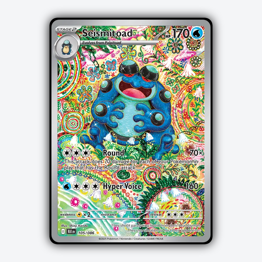 Seismitoad #105 - Black Bolt Set - Card Rug