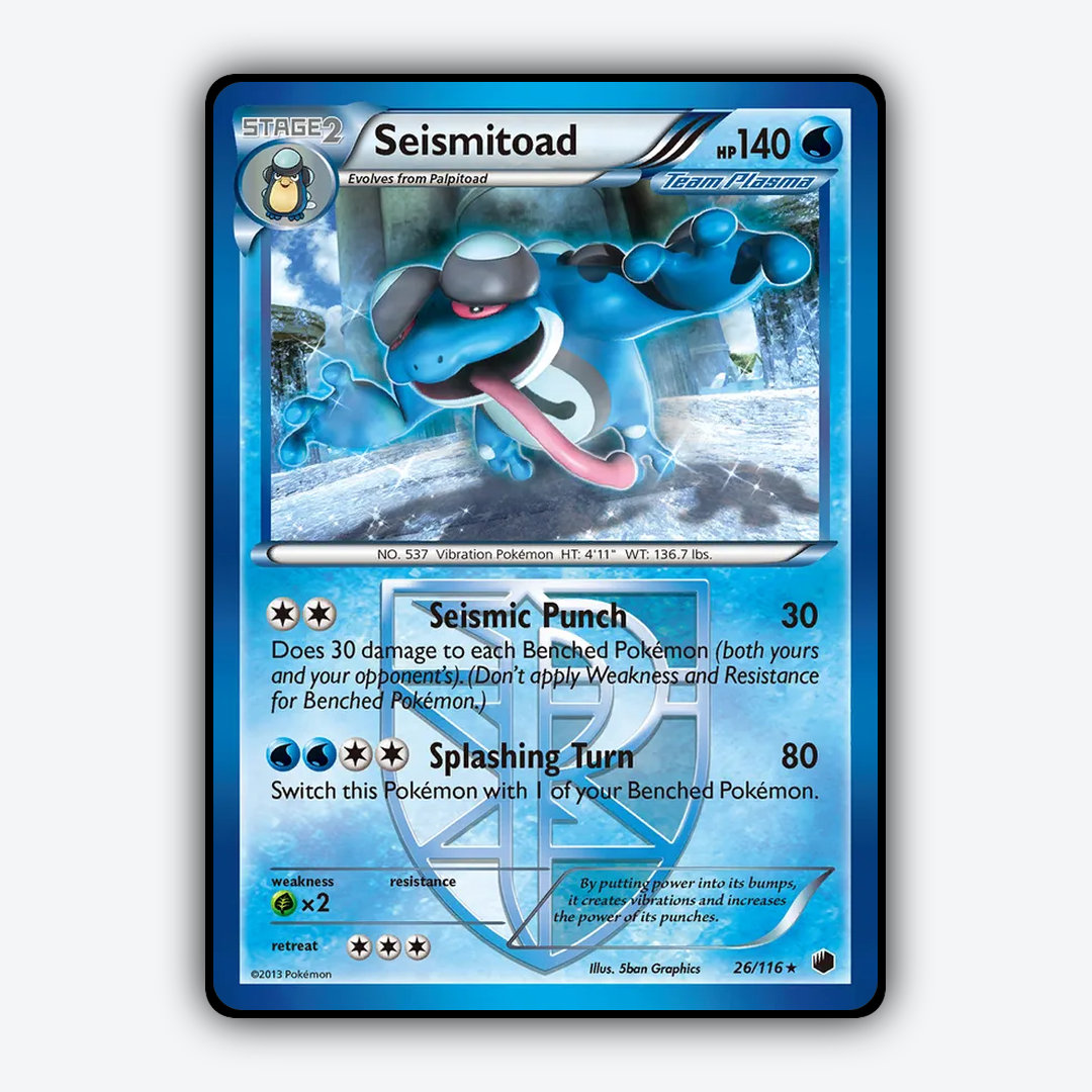 Seismitoad 026/116 - Plasma Freeze Set - Card Rug