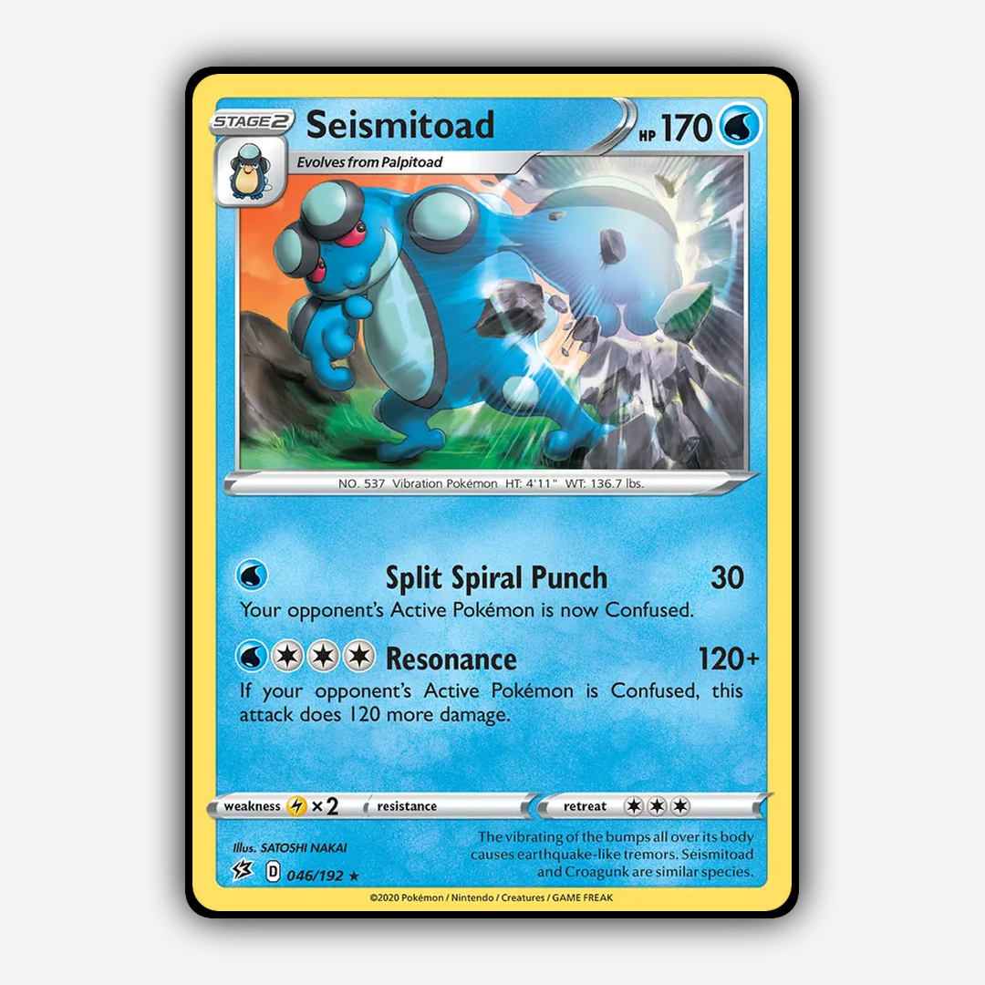 Seismitoad 046/192 - Rebel Clash Set - Card Rug