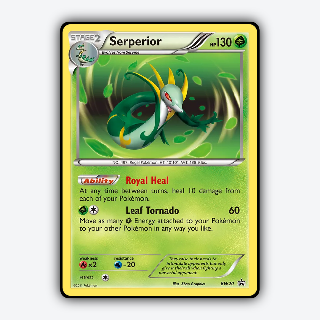 Serperior #20 - BW Black Star Promos Set - Card Rug