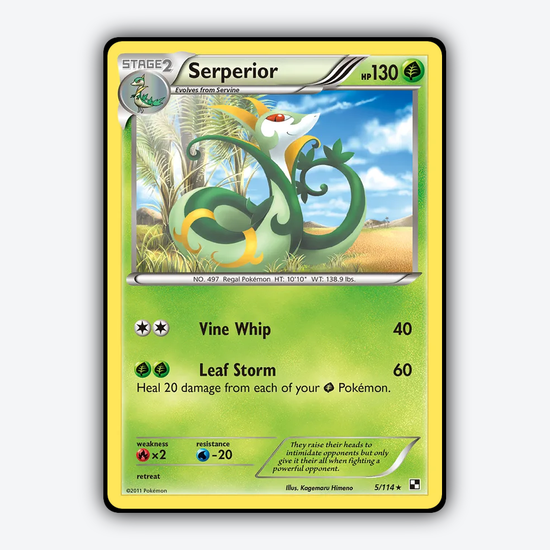 Serperior 005/114 - Black & White Set - Card Rug