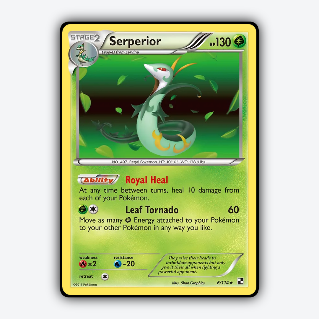 Serperior 006/114 - Black & White Set - Card Rug