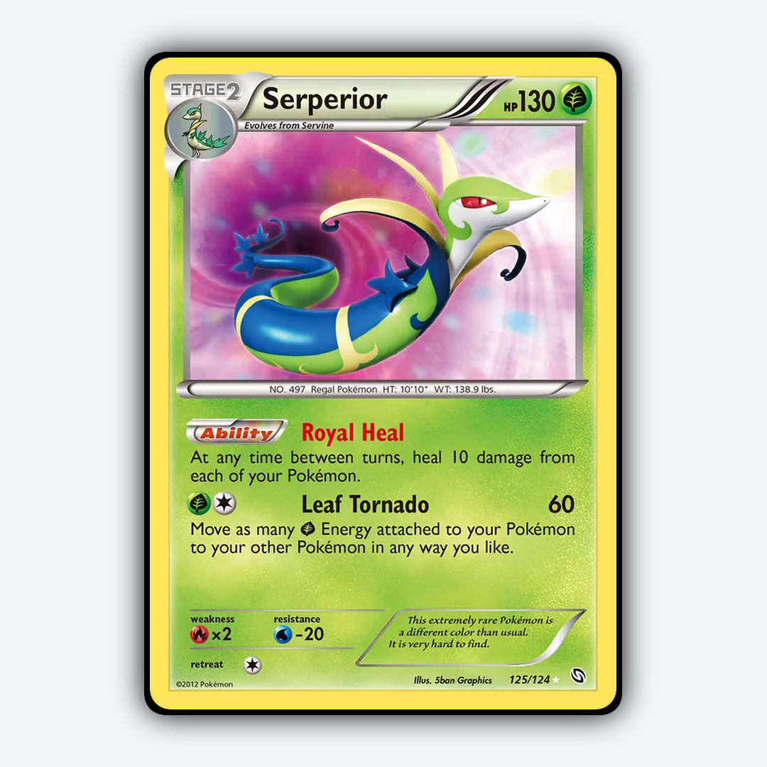 Serperior 125/124 - Dragons Exalted Set - Card Rug