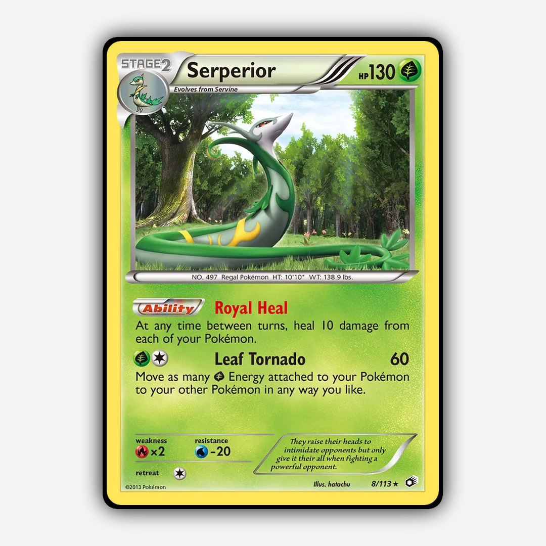 Serperior 008/113 - Legendary Treasures Set - Card Rug