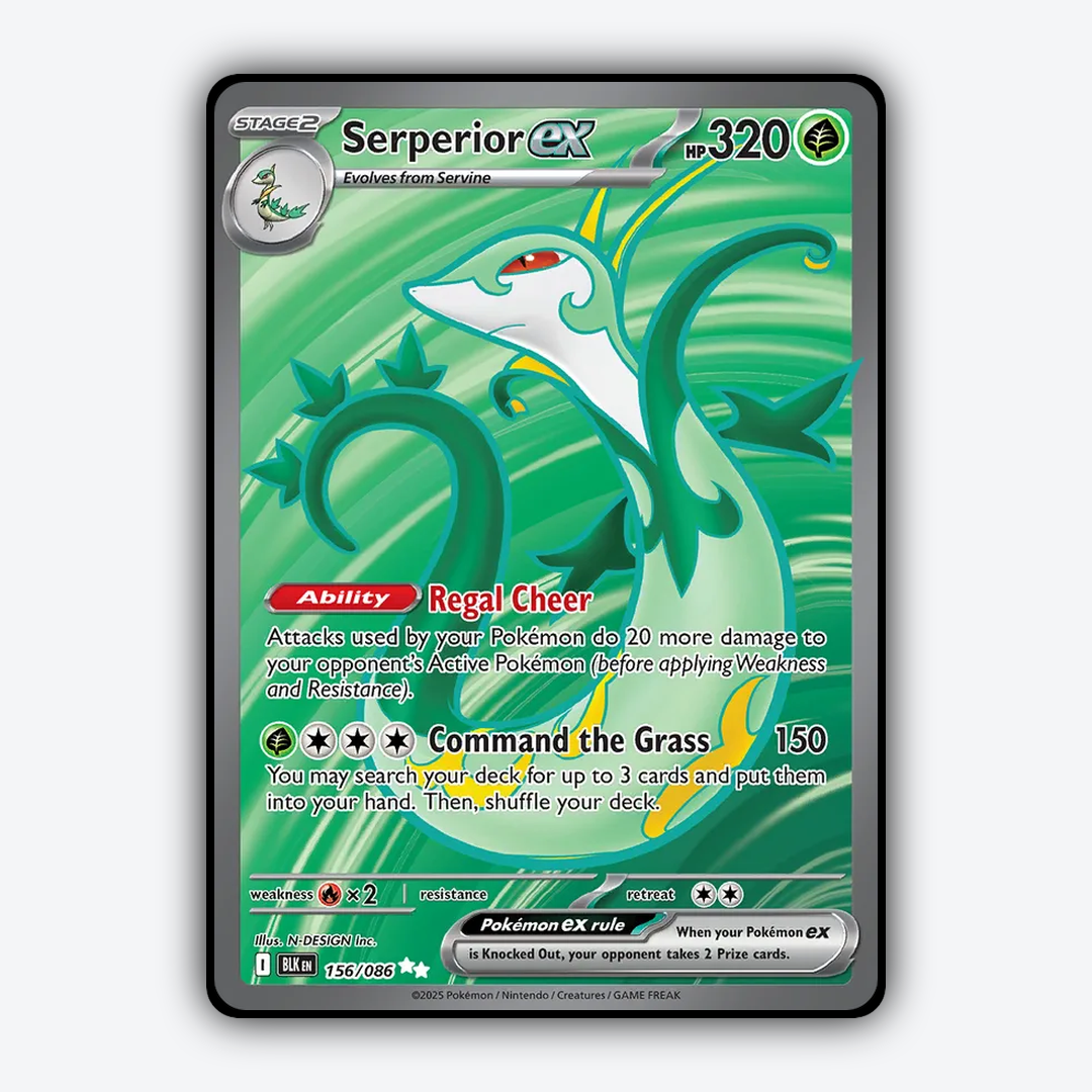 Serperior ex #156 - Black Bolt Set - Card Rug