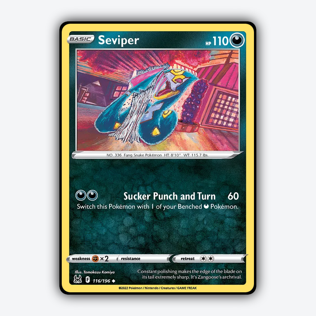 Seviper 116/196 - Lost Origin Set - Card Rug
