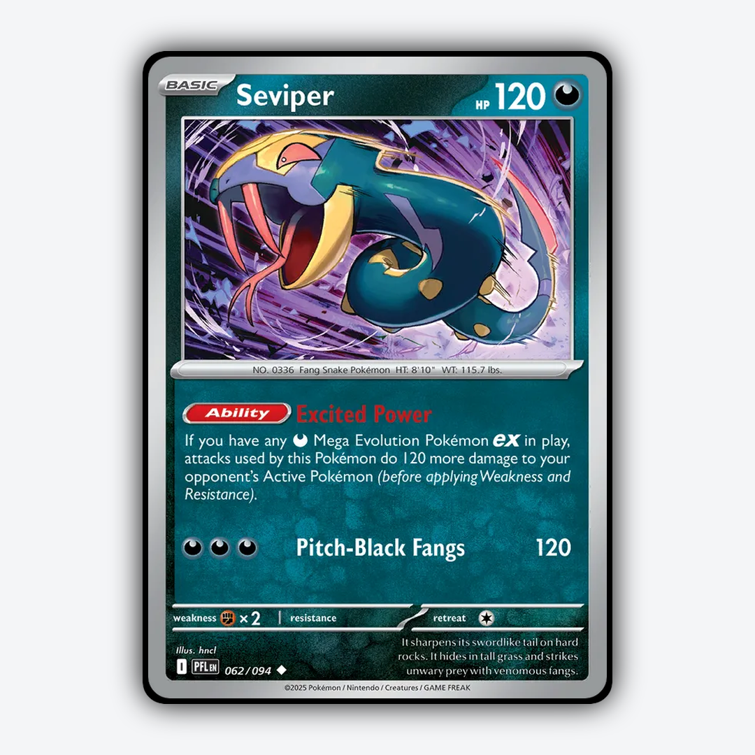Seviper 062/094 - Phantasmal Flames Set - Card Rug
