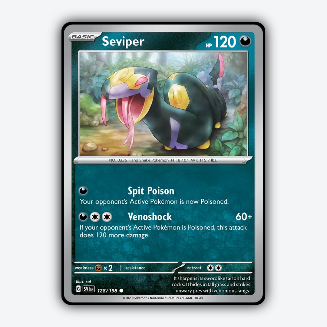 Seviper 128/198 - Scarlet & Violet Set - Card Rug
