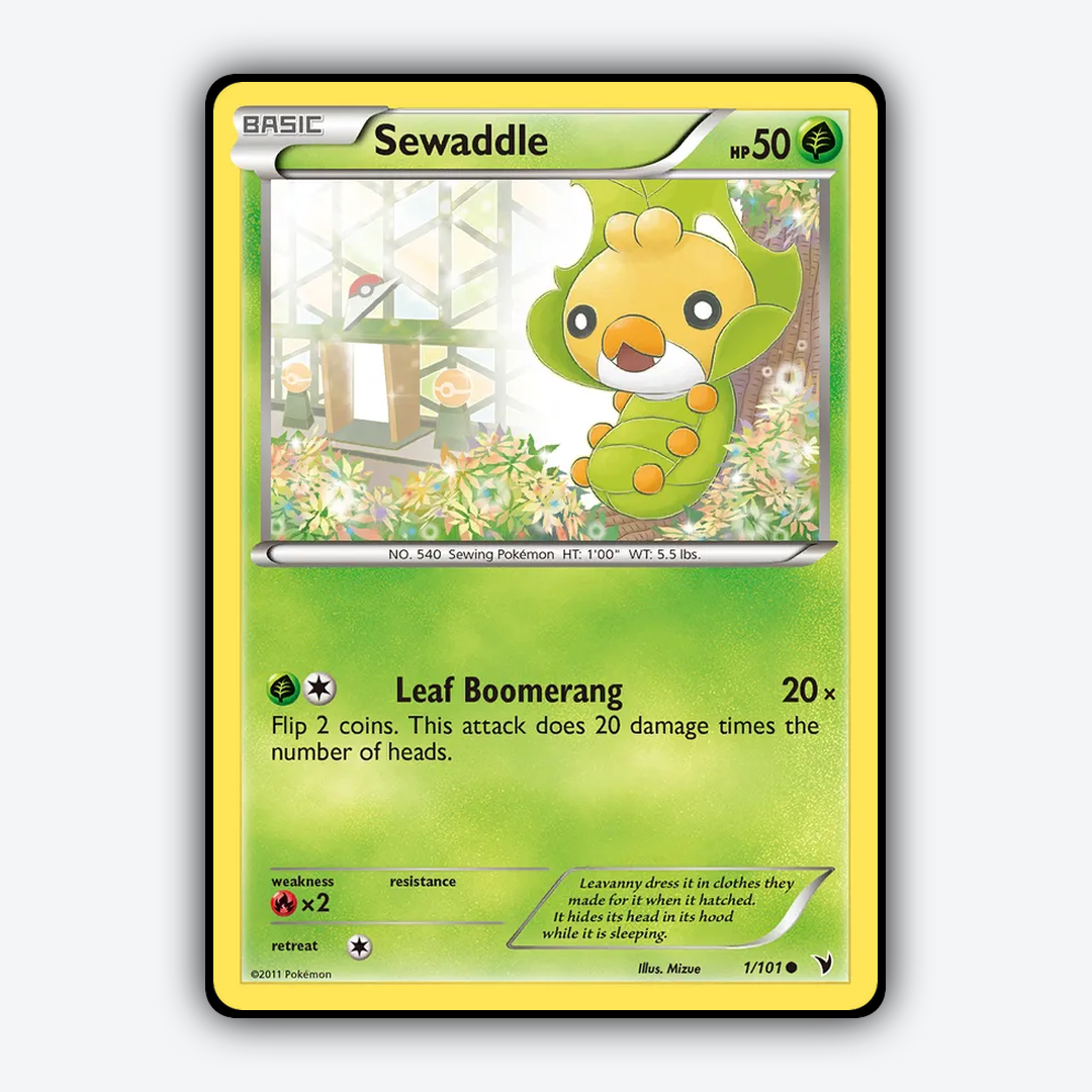 Sewaddle 001/101 - Noble Victories Set - Card Rug