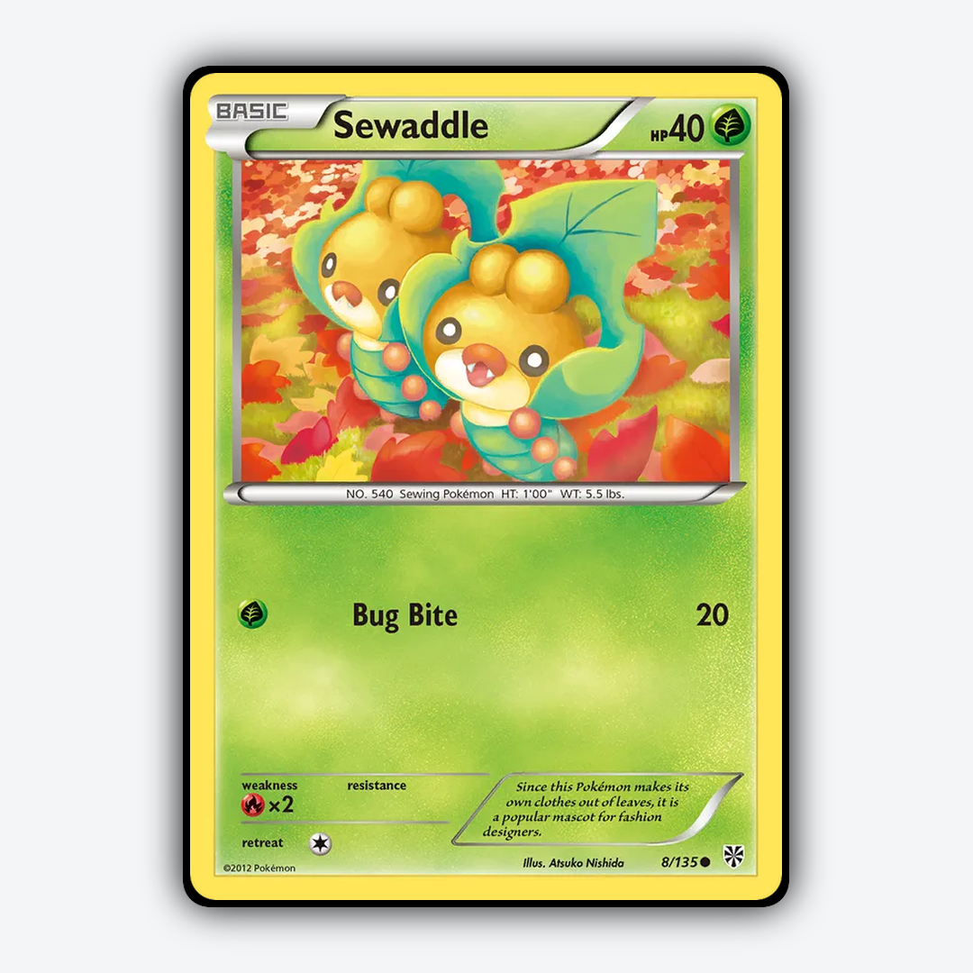 Sewaddle 008/135 - Plasma Storm Set - Card Rug
