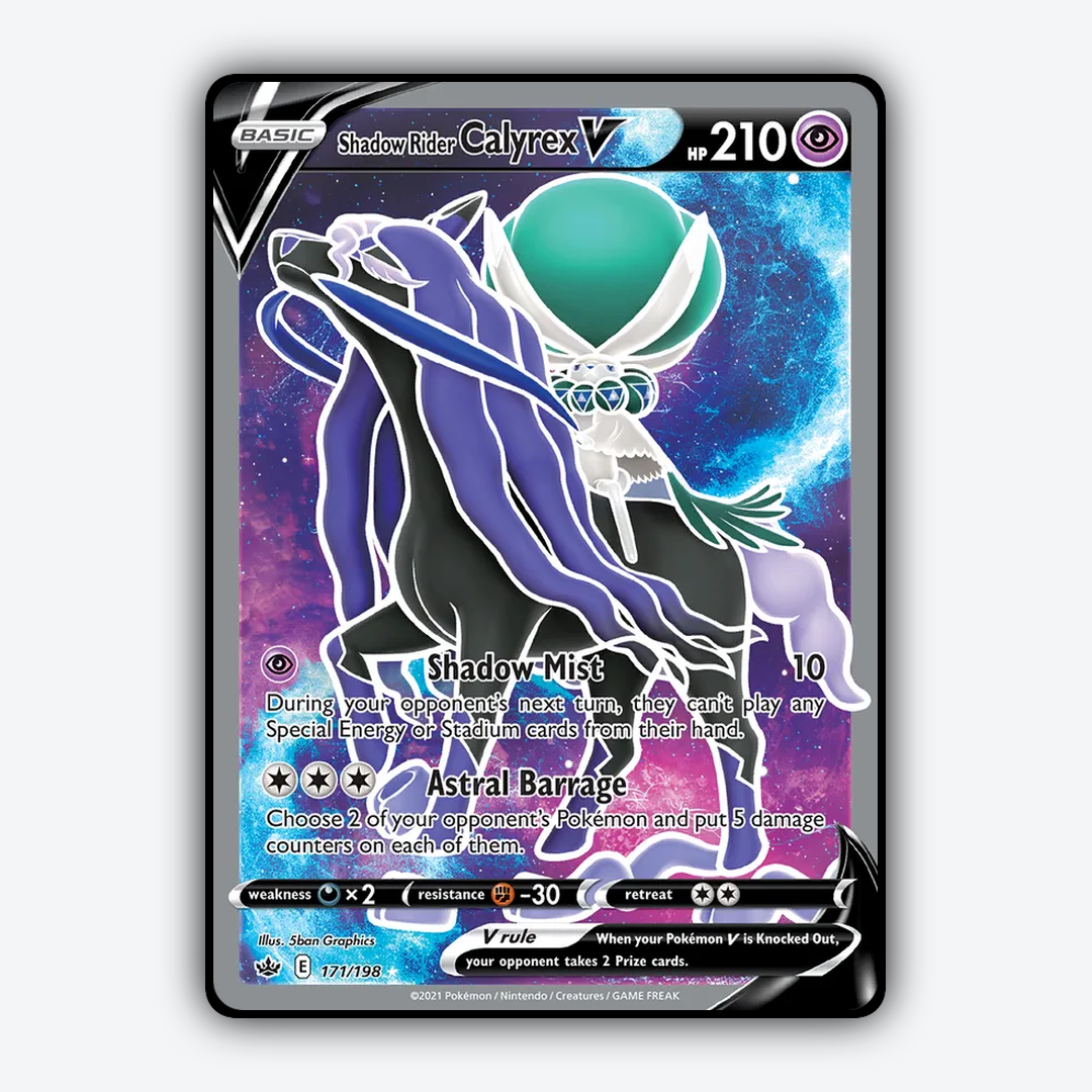 Shadow Rider Calyrex V 171/198 - Chilling Reign Set - Card Rug