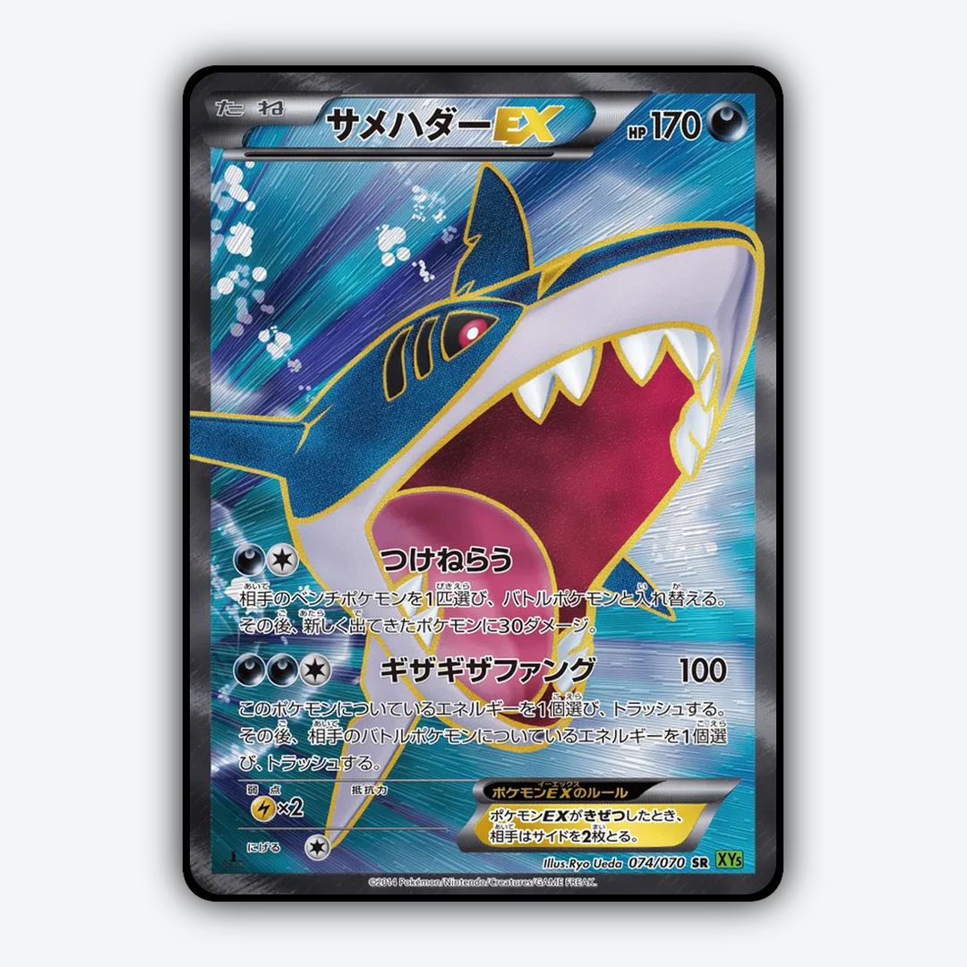 Sharpedo-EX 074/070 - Tidal Storm Set - Card Rug (JP)