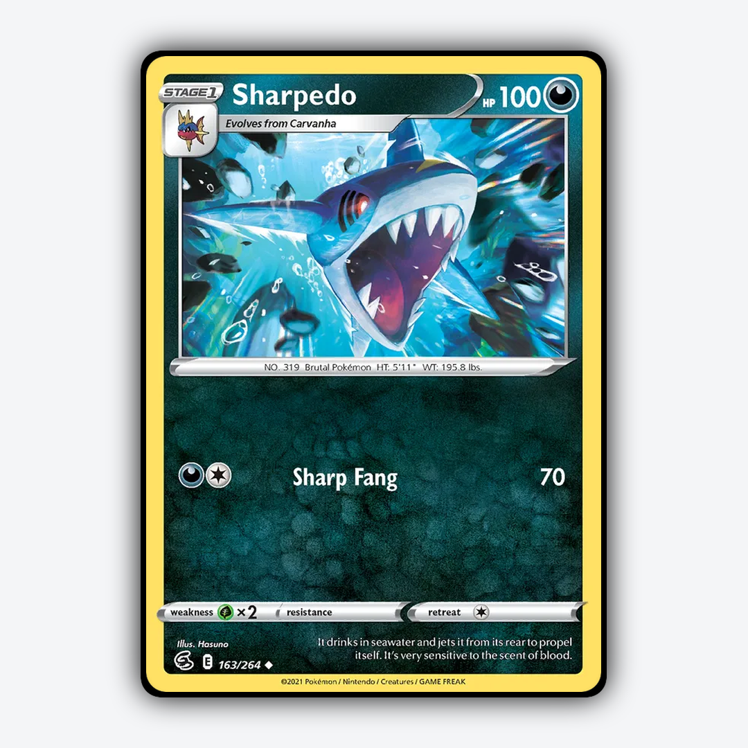 Sharpedo 163/264 - Fusion Strike Set - Card Rug