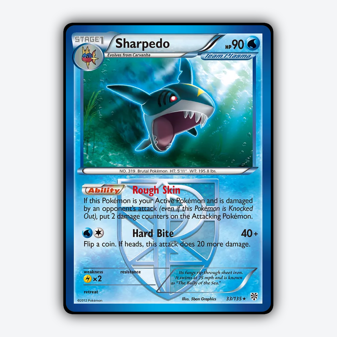 Sharpedo 033/135 - Plasma Storm Set - Card Rug