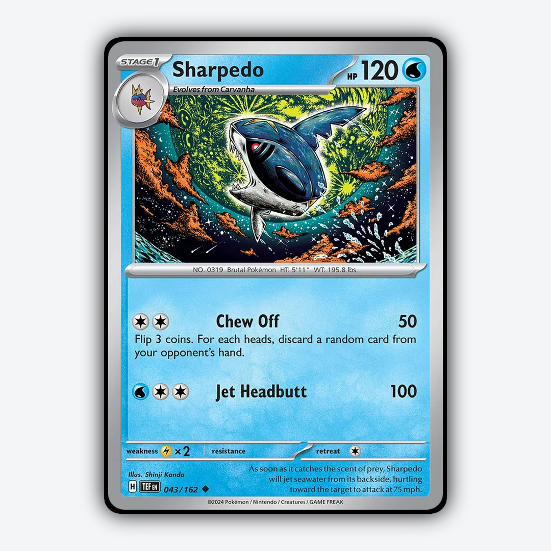 Sharpedo 043/162 - Temporal Forces Set - Card Rug