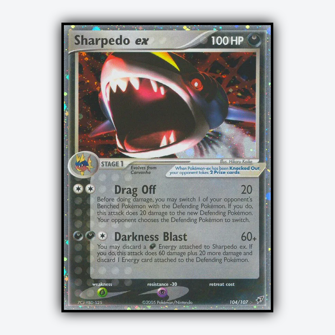 Sharpedo ex 104/107 - Deoxys Set - Card Rug