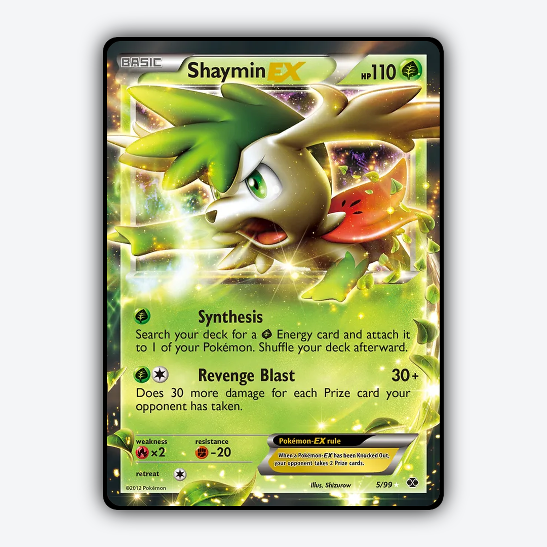 Shaymin-EX 005/99 - Next Destinies Set - Card Rug
