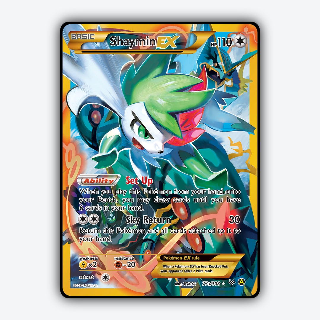 Shaymin-EX 077a/108 - Roaring Skies Set - Card Rug